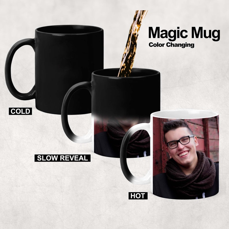 Custom Magic Mug Personalized Photo Mug Color Changing Mug Etsy