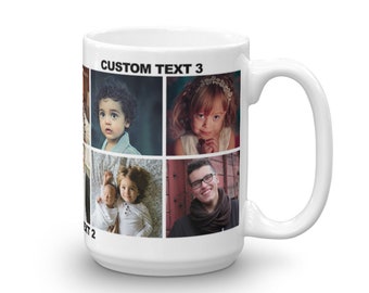 Photo Collage Mug - Your Favorite Pictures On The Mug! Personalized Photos Mug, Family Memories Mug, Perfect Photos Mug, Custom Gift Idea