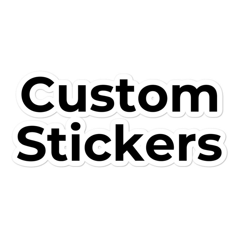 Custom Stickers Logo Stickers Personalized Stickers Etsy