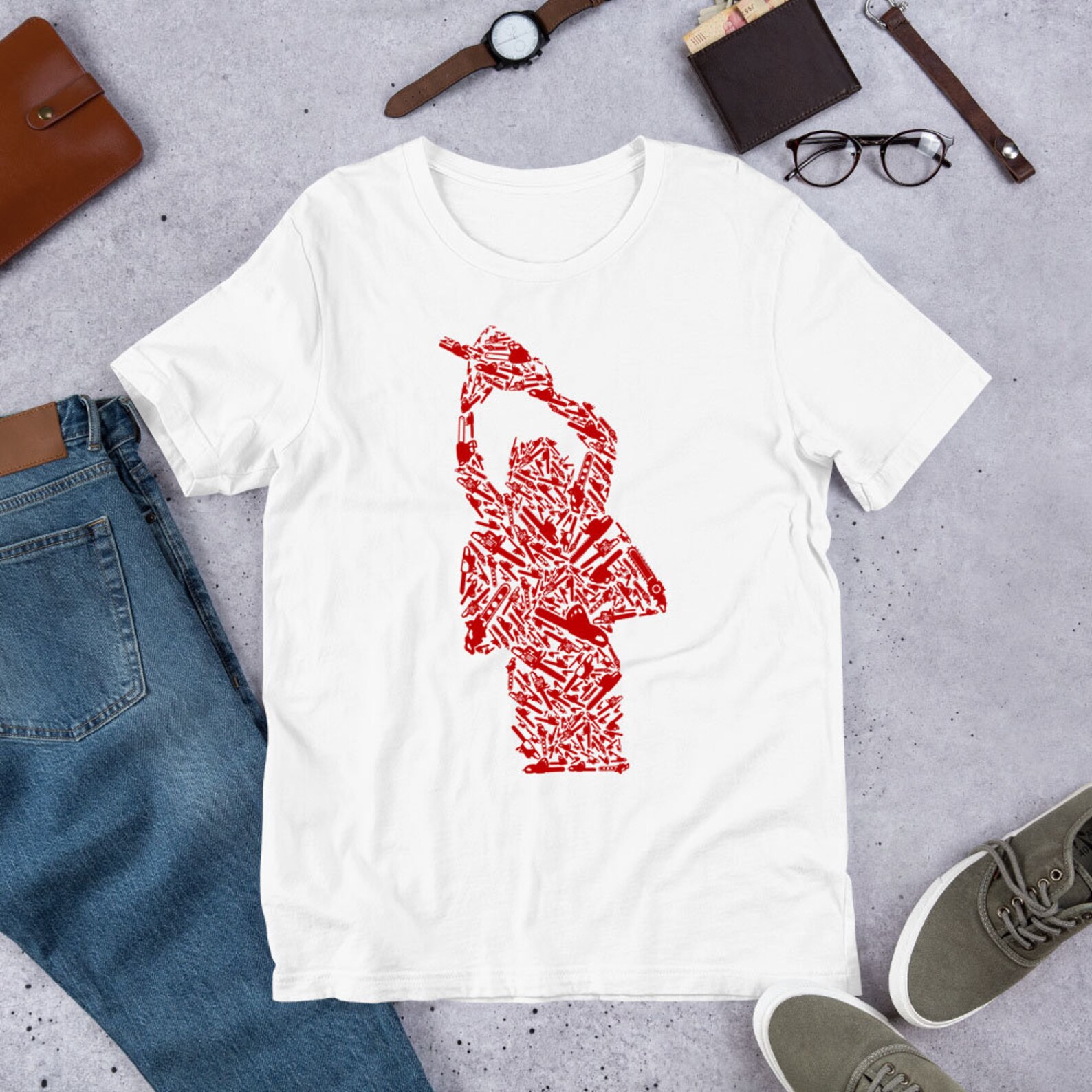 Chainsaw Unisex Tshirt Chainsaw Tshirt Chainsaw Lover Etsy