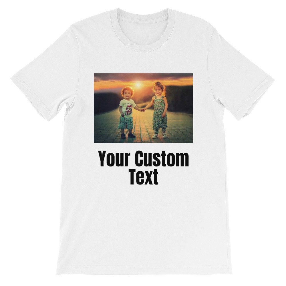 Custom Photo Shirt Custom Unisex Picture T-shirt Text Shirt - Etsy