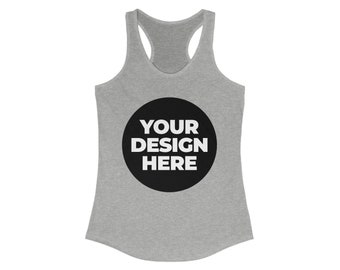 Custom Women's Ideal Racerback Tank Top, Your Text Tank Top, Bachelorette Party, Birthday, Custom Clothing, Customizable Shirt