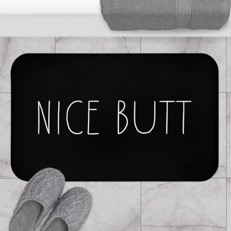 Nice Butt Bath Mat, Home Decor Bath Mat, Funny Bath Mat, Home Decoration, Bathroom Bath Mat, Bath Decor, Funny Rug