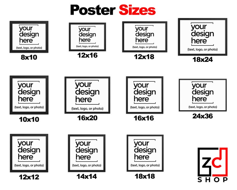 Custom Framed Poster Personalized Poster Custom Text Poster Etsy