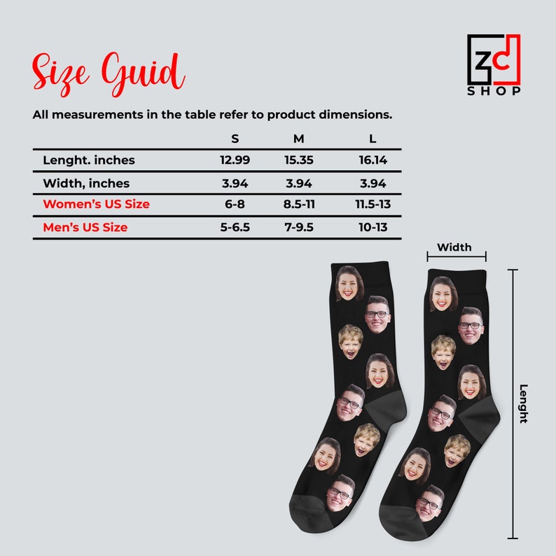 Custom Face Socks, Personalized Photo Socks, Personalized Gift, Father's Day Gift, Groomsmen Socks, Funny Picture Socks, Face On Socks image 10