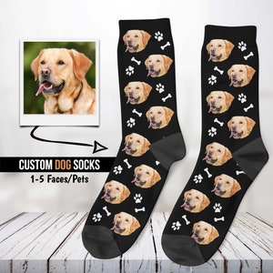 Dog Socks, Custom Pet Socks, Face Socks, Gift for Dad, Gift for Mom, Father's Day Gift, Mother's Day Gift, Personalized Gift, Face Socks