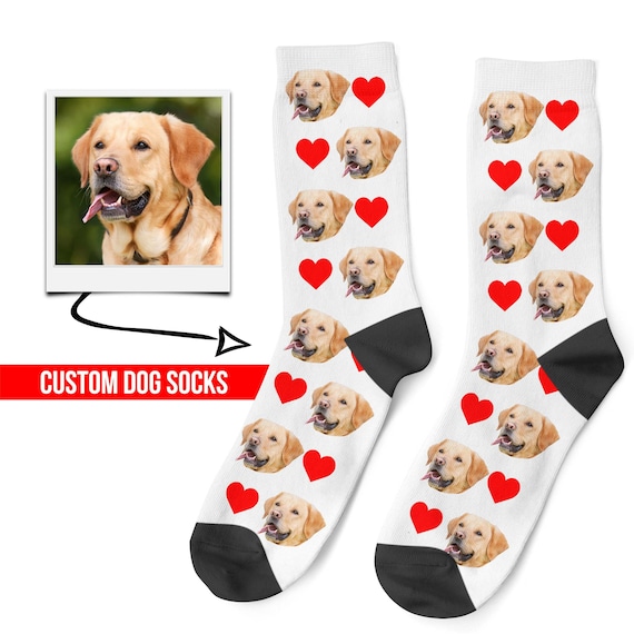 custom dog socks etsy
