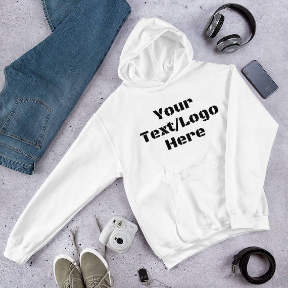 Custom Hoodie Personalized Logo Hoodie Photo Hoodie Heavy Blend