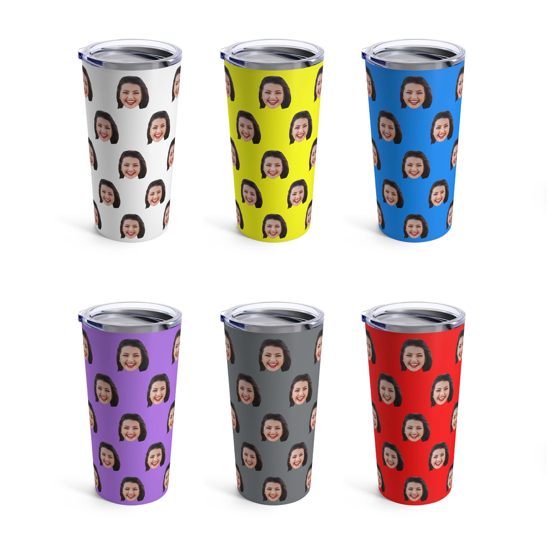 Custom Face Tumbler, Personalized Gift, Personalized Travel Mug, Gift For Mom, Birthday Gift Idea, Photo Tumbler, Father&#39;s Day Gift