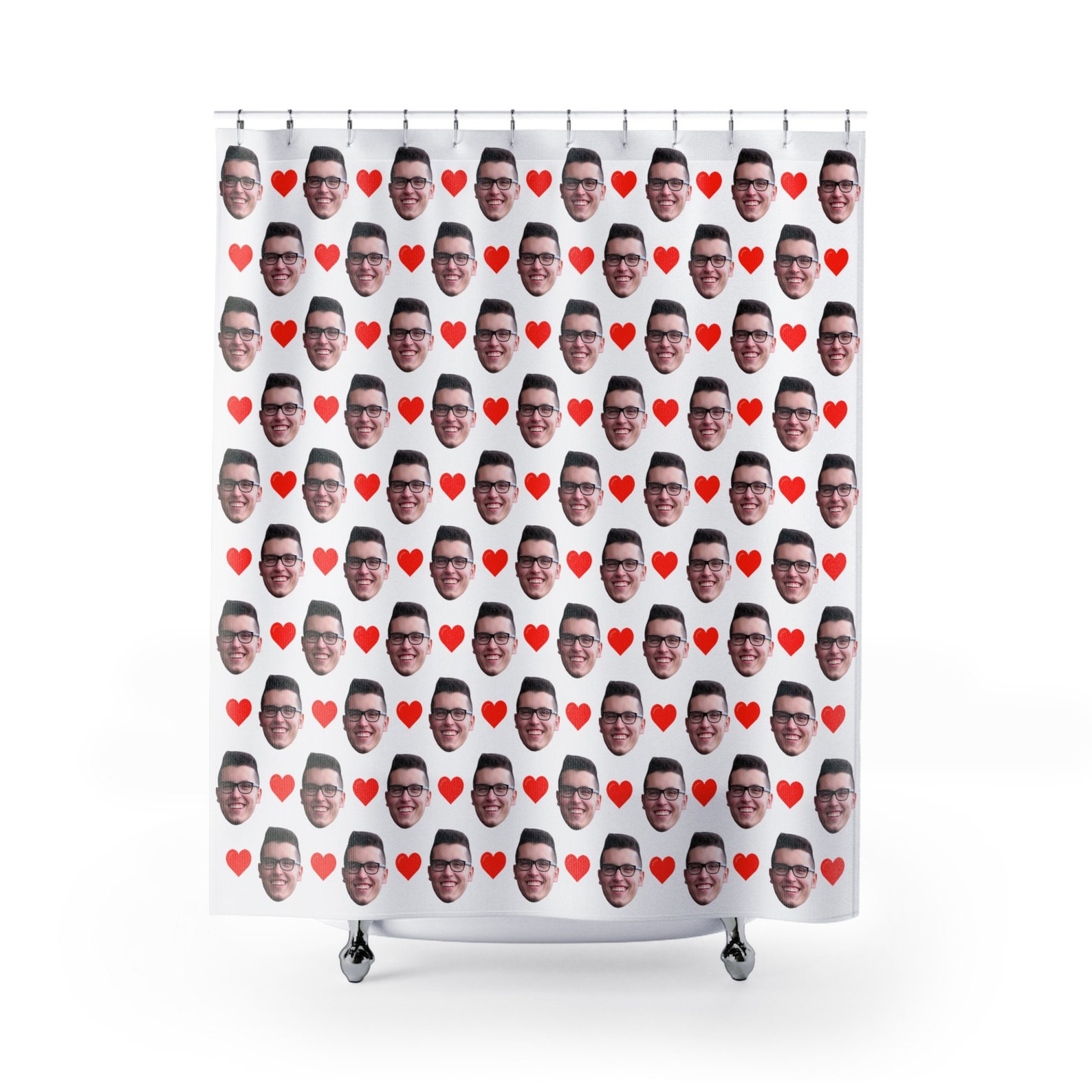 Face Shower Curtain Bathroom Decoration Curtain Personalized Etsy