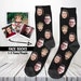 Custom Face Socks, Photo Personalized Socks, Faces On Socks, Picture Socks, Gift For Her, Girlfriend Gift, Personalized Gift, Custom Socks 