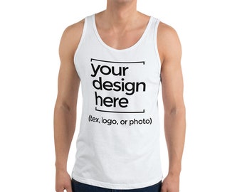 Customized Tank Top, Personalized Tank, Photo Tank Top , Picture Tank, Custom Logo Tank