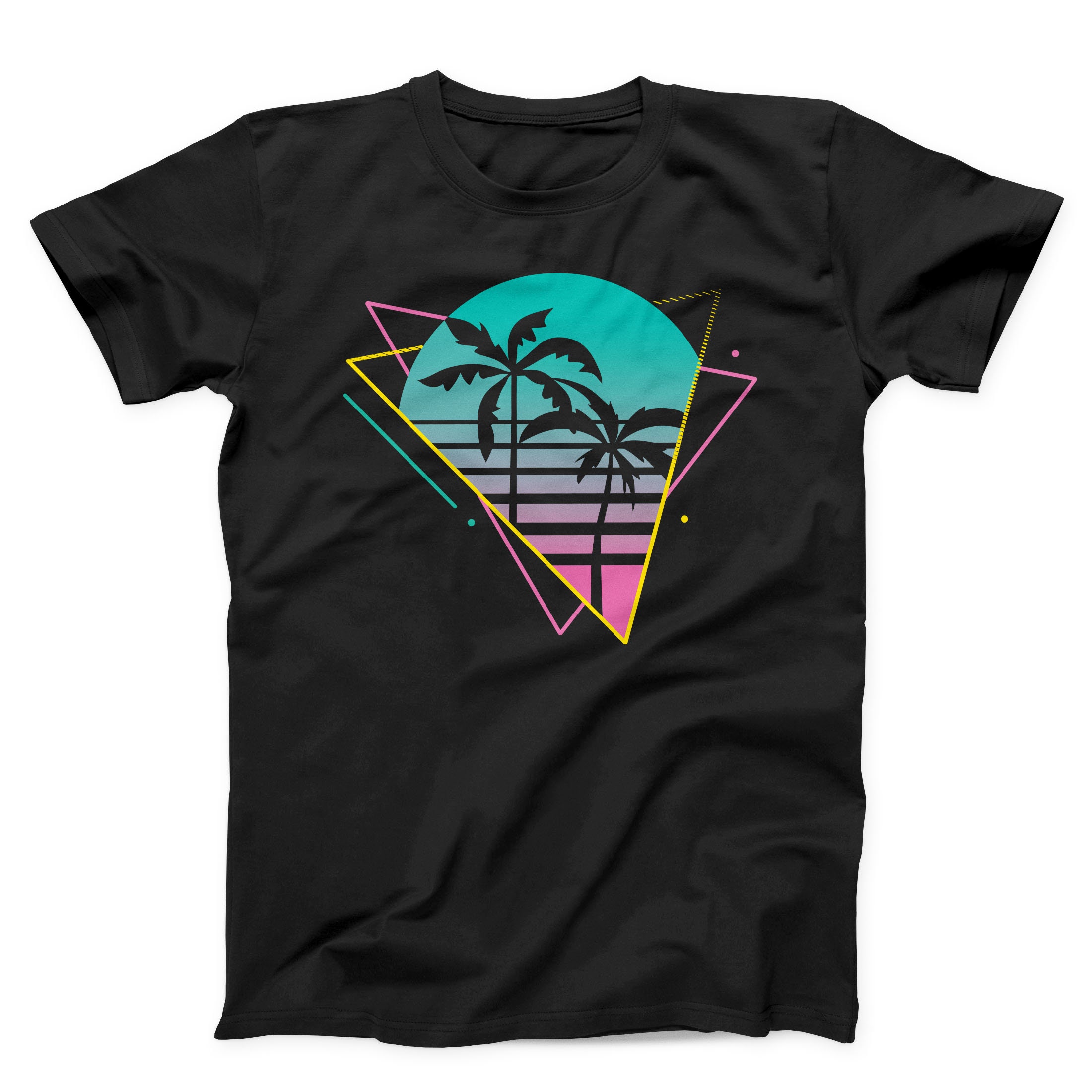 Neon Palm Tree T-shirt T-shirt - Etsy 