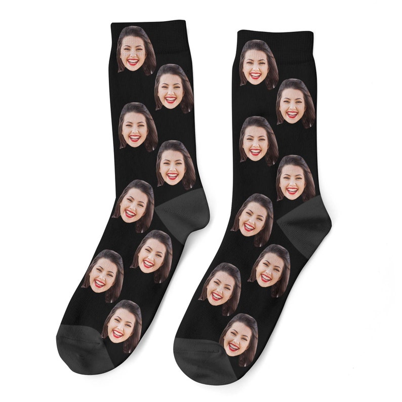 Custom Face Socks Photo Socks Wedding Socks Girlfriend Etsy