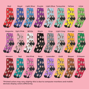 Custom Face Socks, Personalized Photo Socks, Personalized Gift, Father's Day Gift, Groomsmen Socks, Funny Picture Socks, Face On Socks image 7