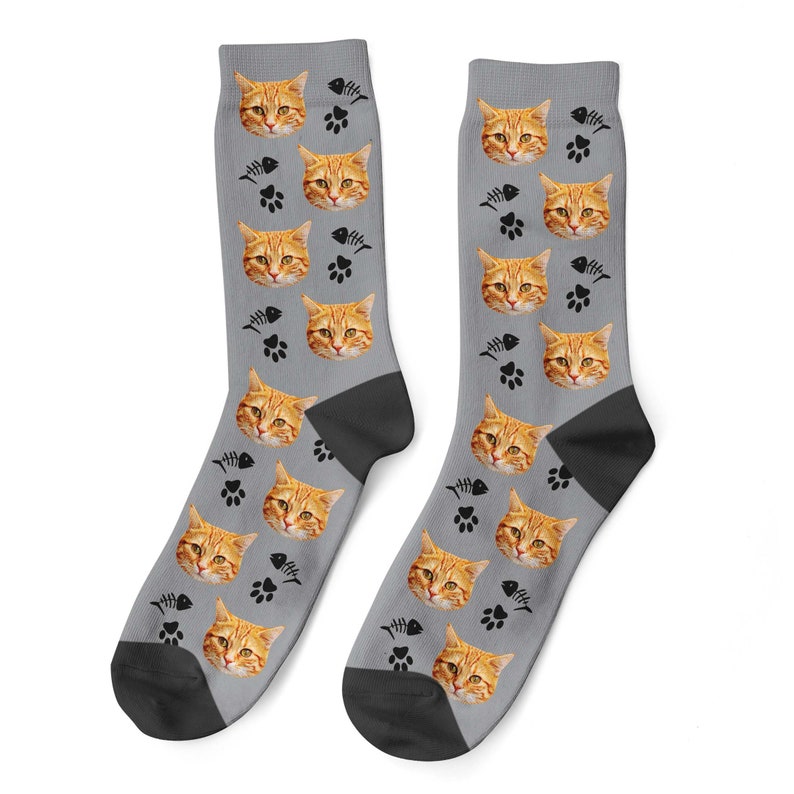 Custom Cat Socks Personalized Pet Photo Socks Put Your ...