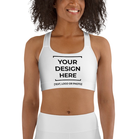 Perosnalized Bra, Custom Sports Bra, Make Your Own Sports Bra