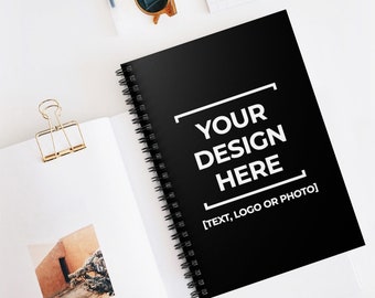 Custom Spiral Notebook, Personalized Ruled Line Notebok, Photo Notebook, Logo Notebook, Picture Notebook, Personalized Gift, Custom Journal