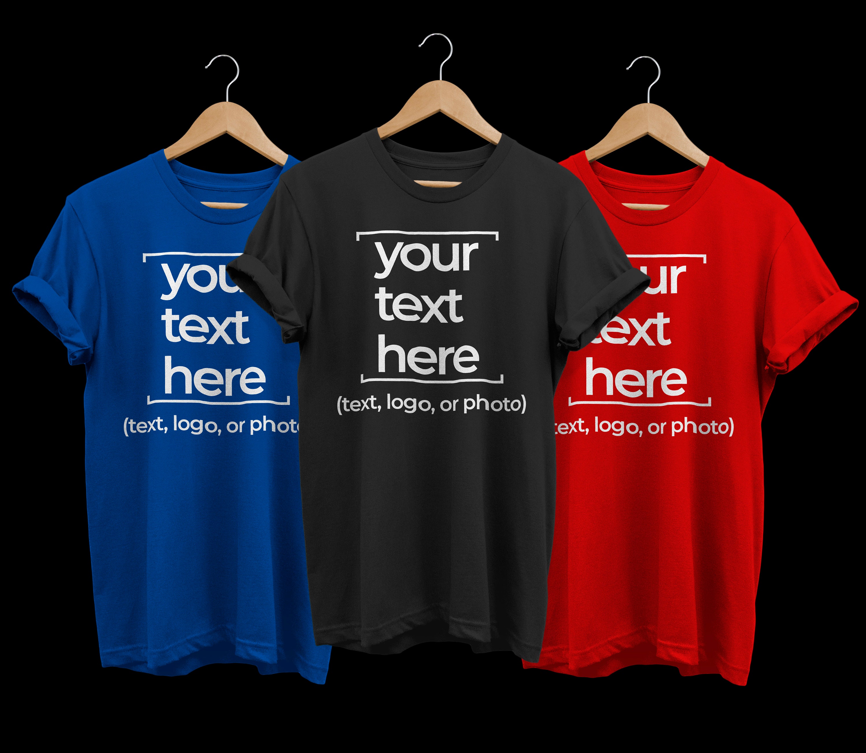 Custom Text T-shirt Custom T-Shirt Customized Personalized | Etsy