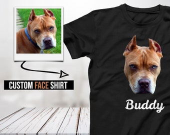 Custom Dog Shirt, Face T-Shirt, Photo Shirt, Personalized Gift,