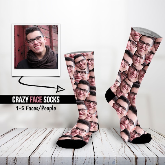 Face Socks, Photo Socks, Crazy Funny Socks, Personalized Gift, Custom Socks,  Picture Socks, Birthday Gift, Best Friend Gift, Father's Day 