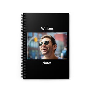 Custom Spiral Notebook, Personalized Ruled Line Notebok, Photo Notebook, Logo Notebook, Picture Notebook, Personalized Gift, Custom Journal