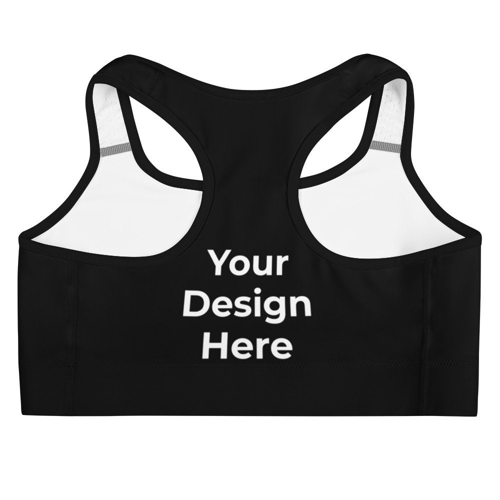 Custom Sports Bra, All Over Sports Bra, Make Your Own Sports Bra