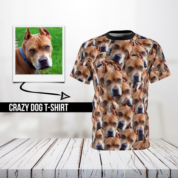 eend Zullen Er is een trend Aangepaste hond T-shirt aangepast gezicht shirt huisdier - Etsy België