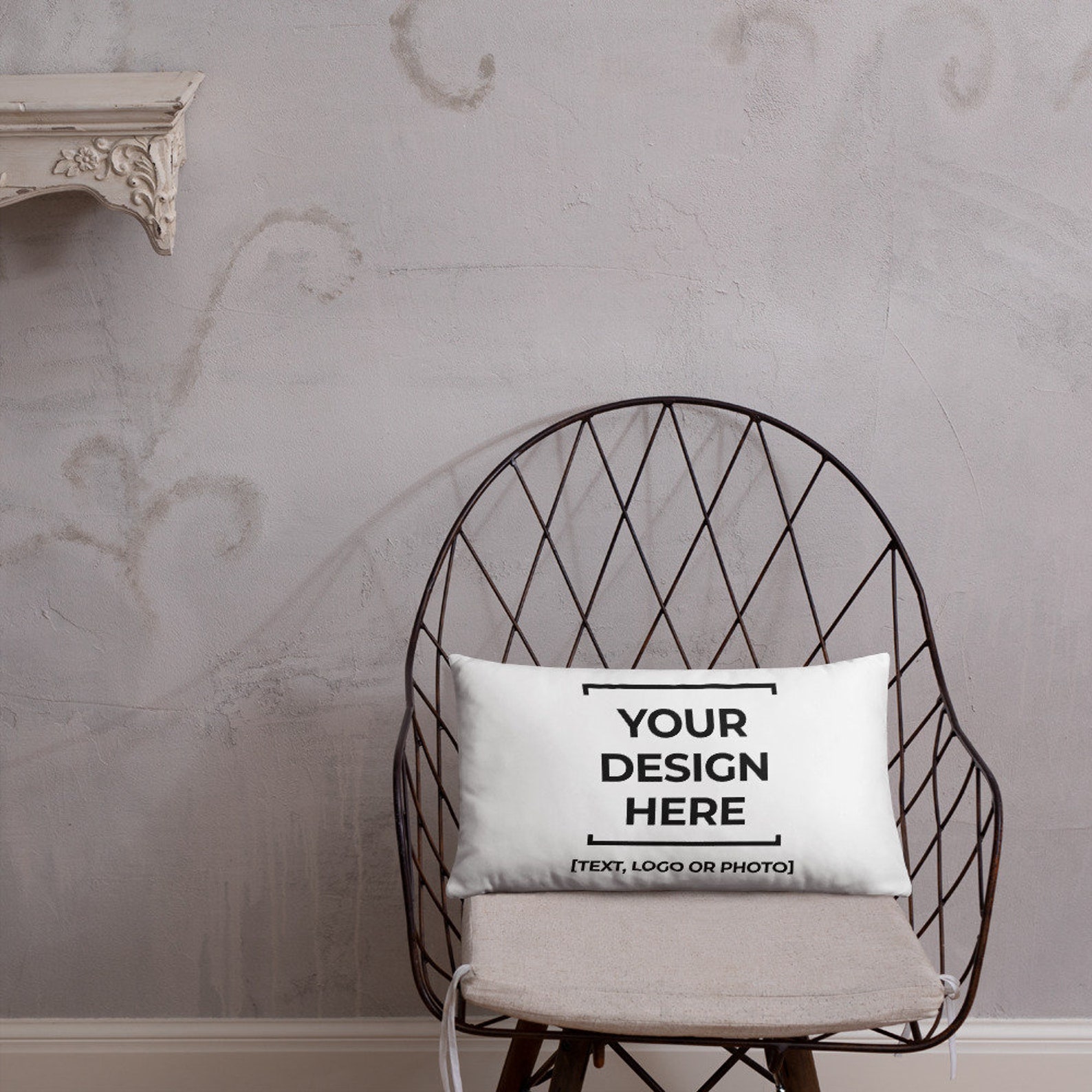 Custom Pillow Case With Insert Photo Throw Pillow Logo Etsy