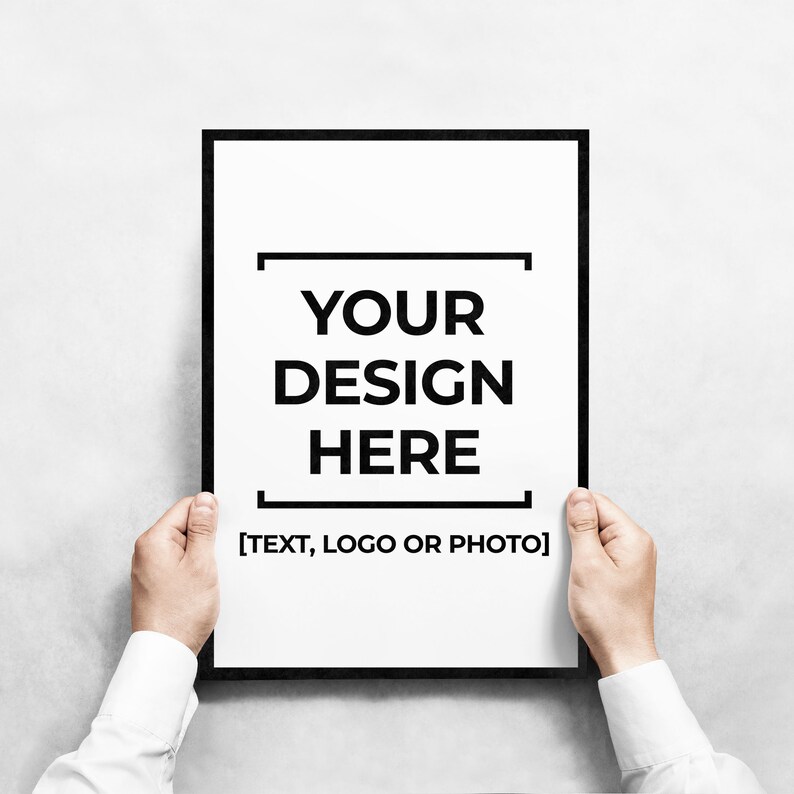 Custom Designed Poster Custom Saying Poster Custom Text Etsy