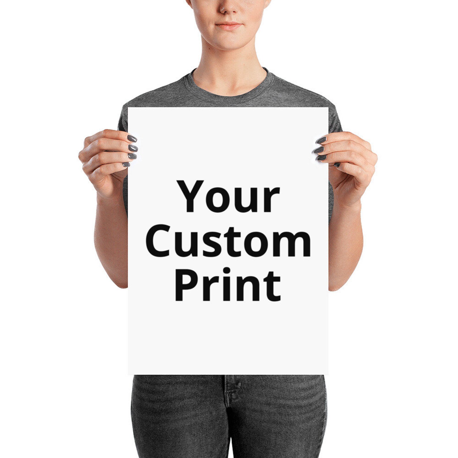 Personalized Poster Enhanced Matte Paper Poster Custom Text Etsy