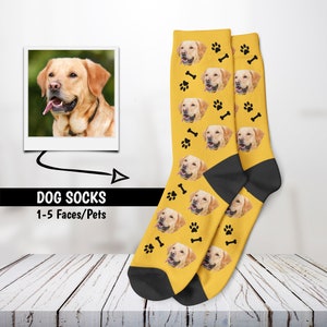 Dog Socks, Custom Pet Socks, Face Socks, Gift for Dad, Gift for Mom, Father's Day Gift, Mother's Day Gift, Personalized Gift, Face Socks image 5