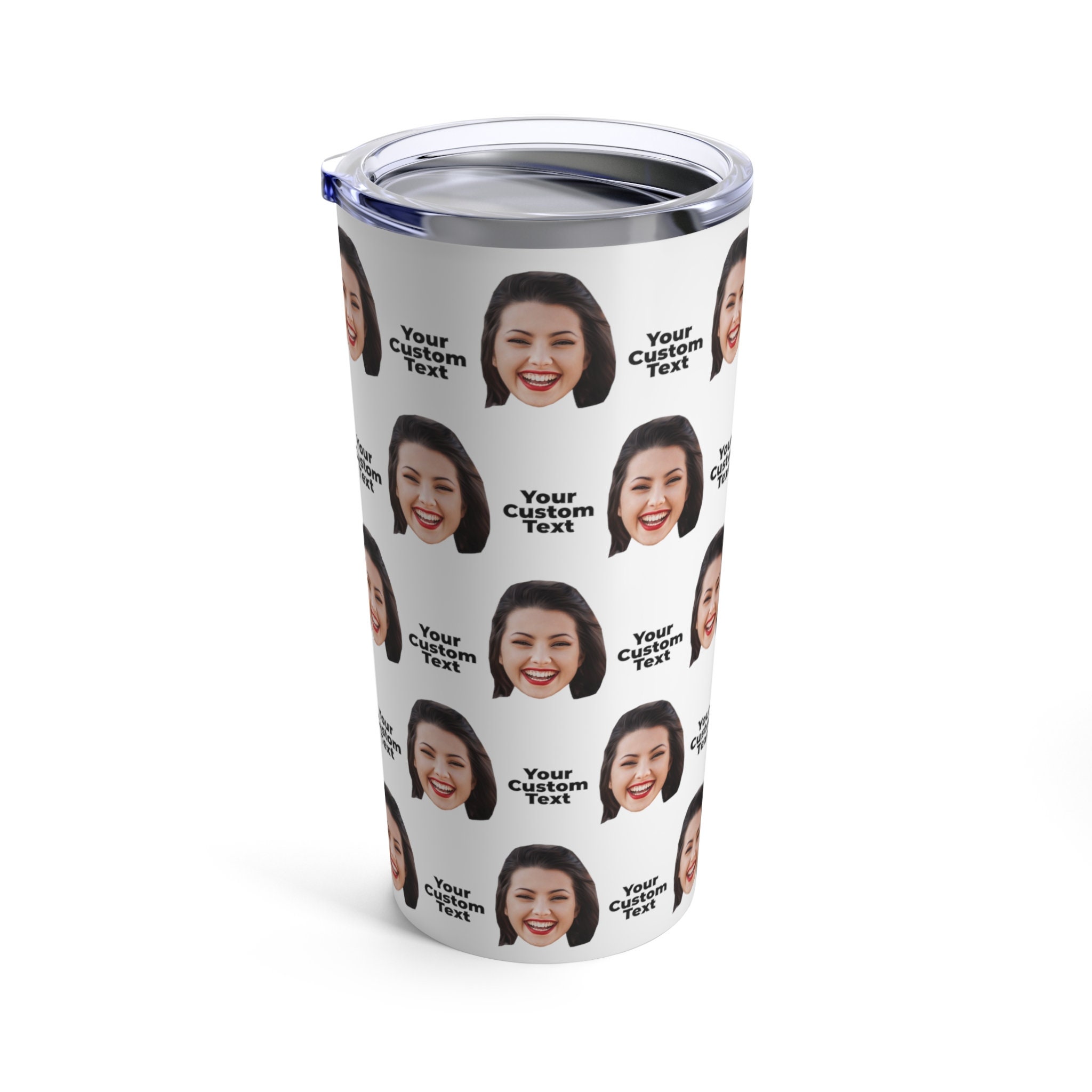 Custom Face Tumbler, Personalized Gift, Personalized Travel Mug, Gift For Mom, Birthday Gift Idea, Photo Tumbler, Father&#39;s Day Gift