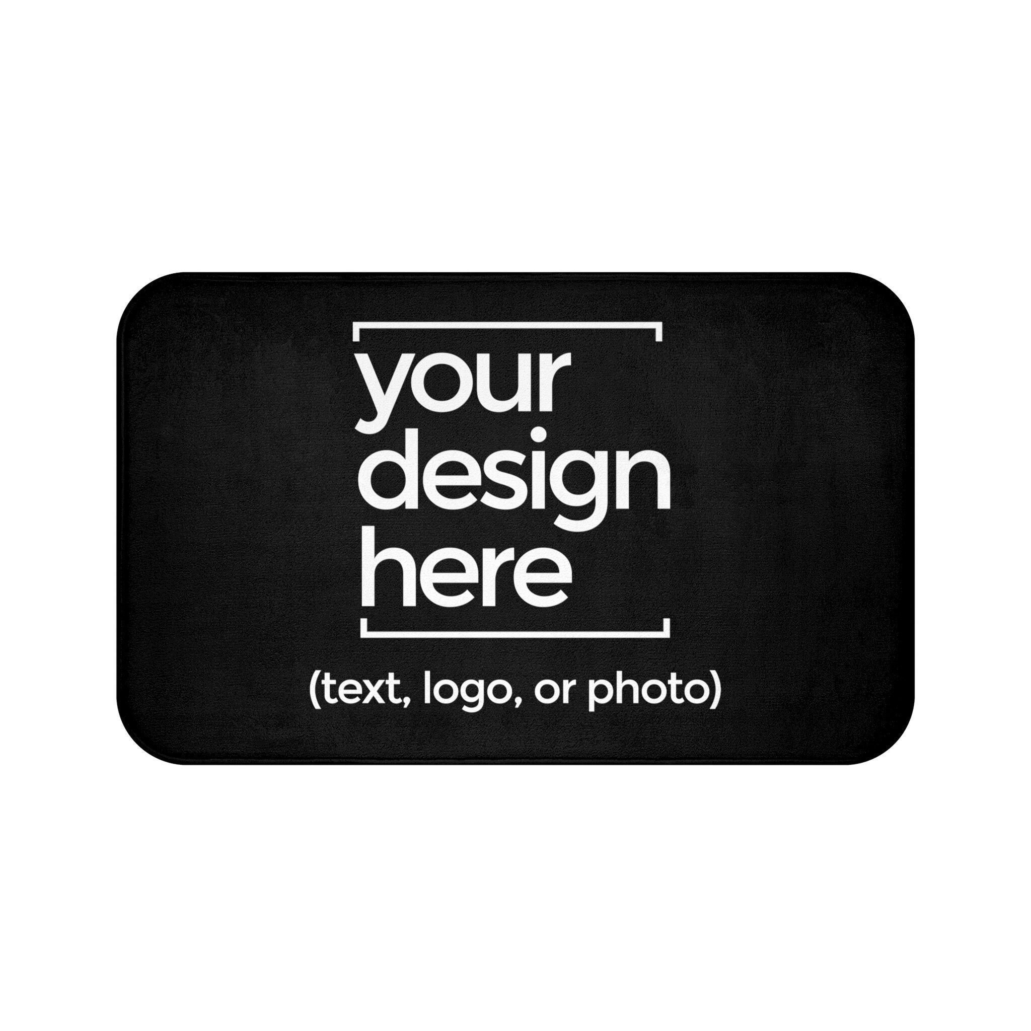 Personalized Bath Mat Custom Photo Bath Mat Text Bath Mat Etsy