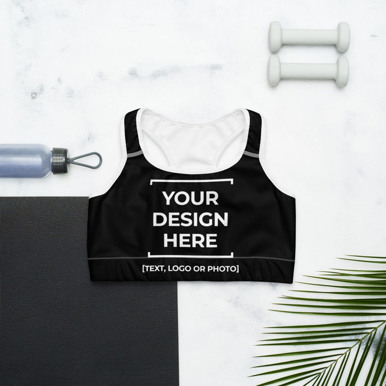Custom Sports Bra Create Allover Sports Bra Make Your Own Etsy