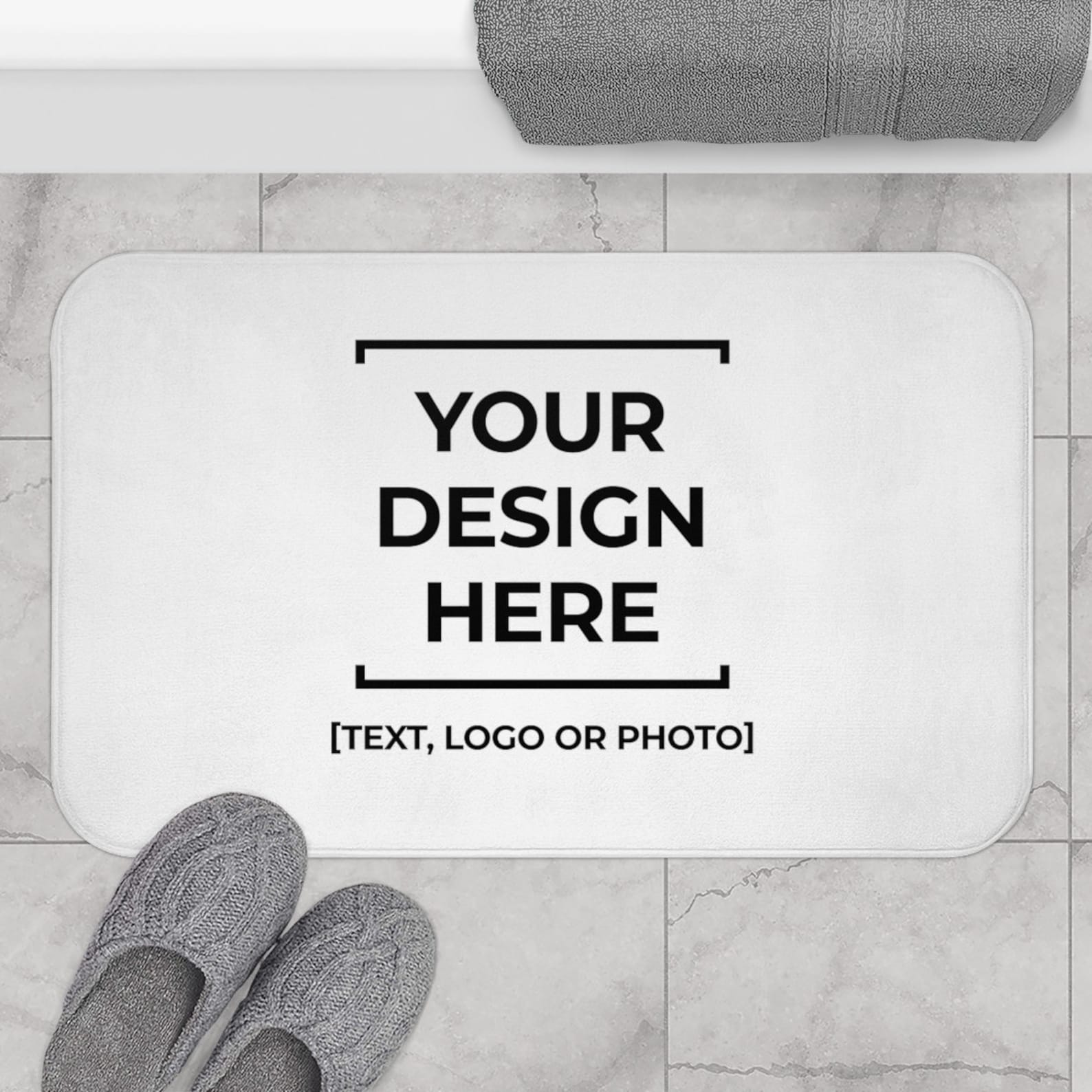 Custom Bath Mat Personalized Photo Bath Mat Text Bath Mat Etsy