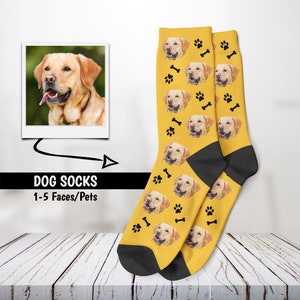 Custom Dog Socks, Personalized Pet Socks, Face Socks, Funny Dog Gift, Personalized Gift, Photo Socks, Father's Day Gift. Picutres Socks image 5
