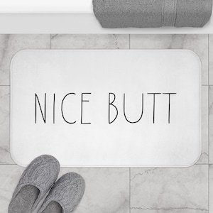 Nice Butt Bath Mat, Home Bath Mat, Funny Bath Mat, Home Decoration, Bathroom Bath Mat, Bath Decor, Funny Rug