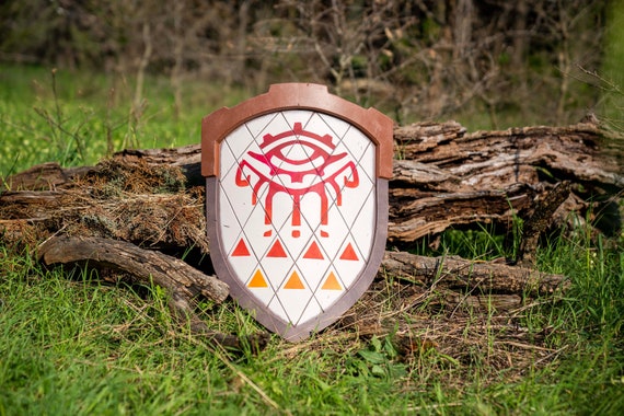 Tears of the Kingdom Old Wooden Shield - Zonai Shield  Replica - Cosplay and Deocration - Inspired Design