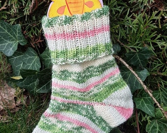 Kindersocken 32/33, handgestrickt, schön warm , Wollsocken aus OPAL-Sockenwolle