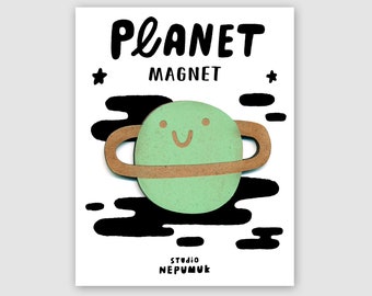 Planet | Magnet, Kühlschrankmagnet, Pin, Pinwandmagnet, Büro, zu Hause, Weltraum, MDF, Lasercut