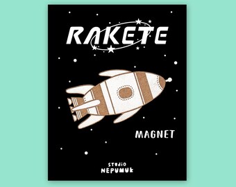 Rakete | Magnet, Kühlschrankmagnet, Rakete, Weltraum, Nasa