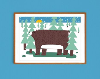 Fine Art Print | brown bear