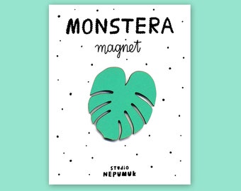 Monstera | Magnet, Kühlschrankmagnet