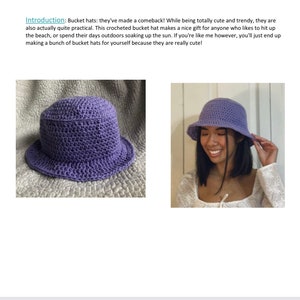 Crocheted Bucket Hat Pattern PDF download image 3