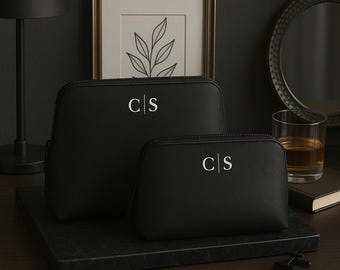 Personalized PU Leather Clutch Bag | Elegant Corporate Gift | Promotional Gadget | Logo or Initials | Employee Gifts