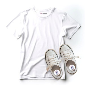 Etichette personalizzate per abbigliamento e accessori dei bambini, set con nome e grafiche selezionabili