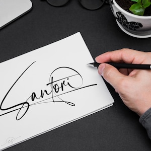 Logo Firma personalizzato - Design della firma . Firma digitale.