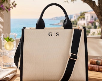 Elegant Summer Luxury Women's Bag - Tote Bag with Shoulder Strap, Chic Shopper, Refined Beach Bag, Women's Holiday Bag, Elegant Women's Gift