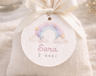 Personalized Baptism Favor Tags, Baby Favor Tags, Personalized Favor Labels, Unicorn Baby Birthday Tags